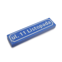 Polish Street Signs - Tile 1x4