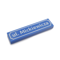 Polish Street Signs - Tile 1x4