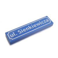Polish Street Signs - Tile 1x4
