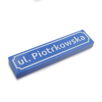 Polish Street Signs - Tile 1x4