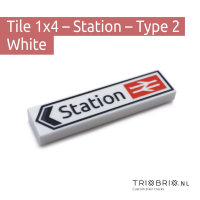 Railroad Signs - Tile 1x4