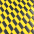 Tile Sign Schrikhek 1x4 Black on Yellow Left Dense