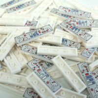 Tile 1x4 White Train Dashboard 1