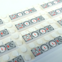 Tile 1x4 White Train Dashboard 2