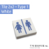 Toilet Signs - Tile 2x2