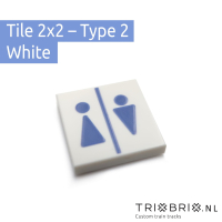 Toilet Signs - Tile 2x2