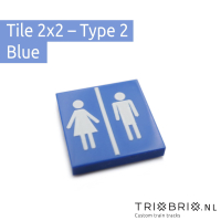 Toilet Signs - Tile 2x2
