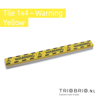 Warning Sign - Tile 1x4