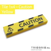 Warning Sign - Tile 1x4