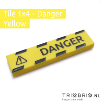 Warning Sign - Tile 1x4