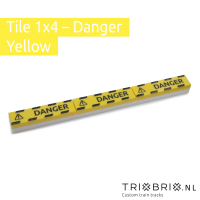 Warning Sign - Tile 1x4