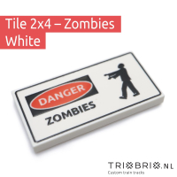 Warning Sign - Tile 2x4