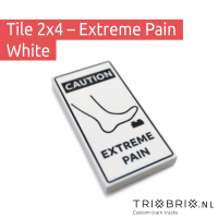 Warning Sign - Tile 2x4