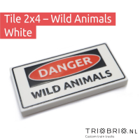 Warning Sign - Tile 2x4