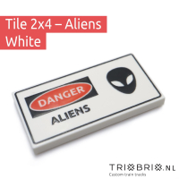 Warning Sign - Tile 2x4