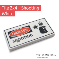 Warning Sign - Tile 2x4