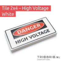 Warning Sign - Tile 2x4