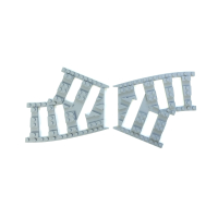 Ballast plaat voor smalspoor kruising C33 Links