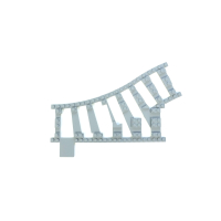 Ballast plaat voor smalspoor Wissel R36 Links