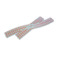 Ballast plaat voor smalspoor kruising 22 graden R84 Rechts