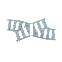 Ballast plaat voor smalspoor kruising C33 Rechts