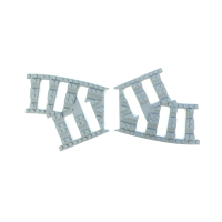 Ballast plaat voor smalspoor kruising C33 Rechts