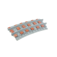 Ballast Plaat voor Smalspoor R36, 4 stuks, Kwart cirkel