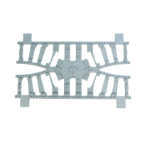 Ballast Plaat voor Smalspoor Kruiswissel R36