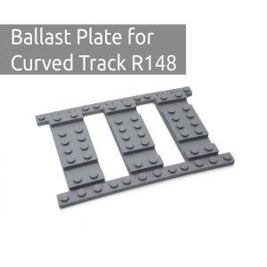 Ballast plaat R148 Set - 8 stuks voor 8 R148 tracks