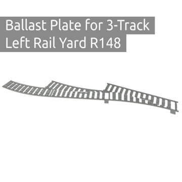 Ballast plaat voor 3 Sporig Rangeerterrein Links R148