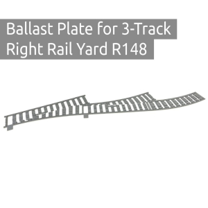 Ballast plaat voor 3 Sporig Rangeerterrein Rechts R148 Ballast plaat voor 3 Sporig Rangeerterrein Rechts R148