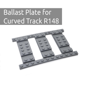 Ballast plaat voor Bocht R148 Ballast plaat voor Bocht R148