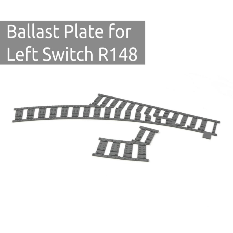 Ballast plaat voor Wissel Links R148