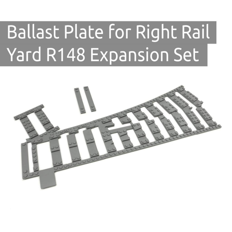 Ballast plaat voor Rangeerterrein Rechts R148 Uitbreidings set 