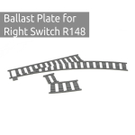 Ballast plaat voor Wissel Rechts R148