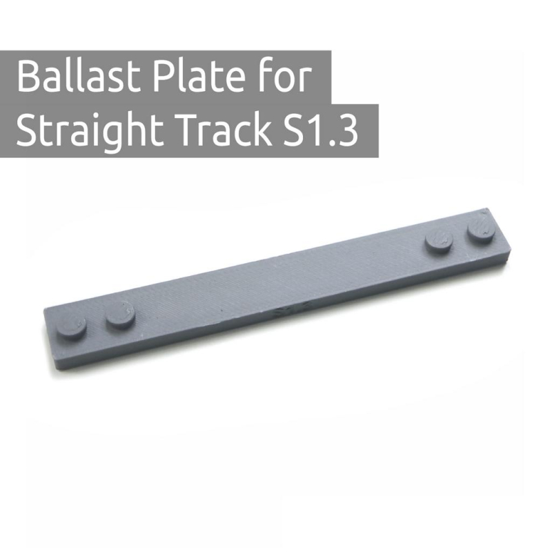 Ballast plaat voor Rechte rails 1.3