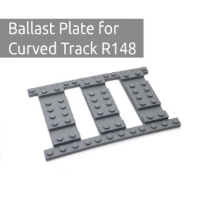 Ballast plaat R148 Set - 8 stuks voor 8 R148 tracks Ballast plaat R148 Set - 8 stuks voor 8 R148 tracks