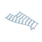 Ballast Plaat voor Wissel Links (4 noppen tussenruimte)