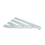 Ballast plaat voor 4 Sporig Rangeerterrein R40 Links