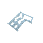 Ballast Plaat voor Engels Kruiswissel Adapter R104 Links