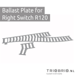 Ballast plaat voor Wissel Rechts R120