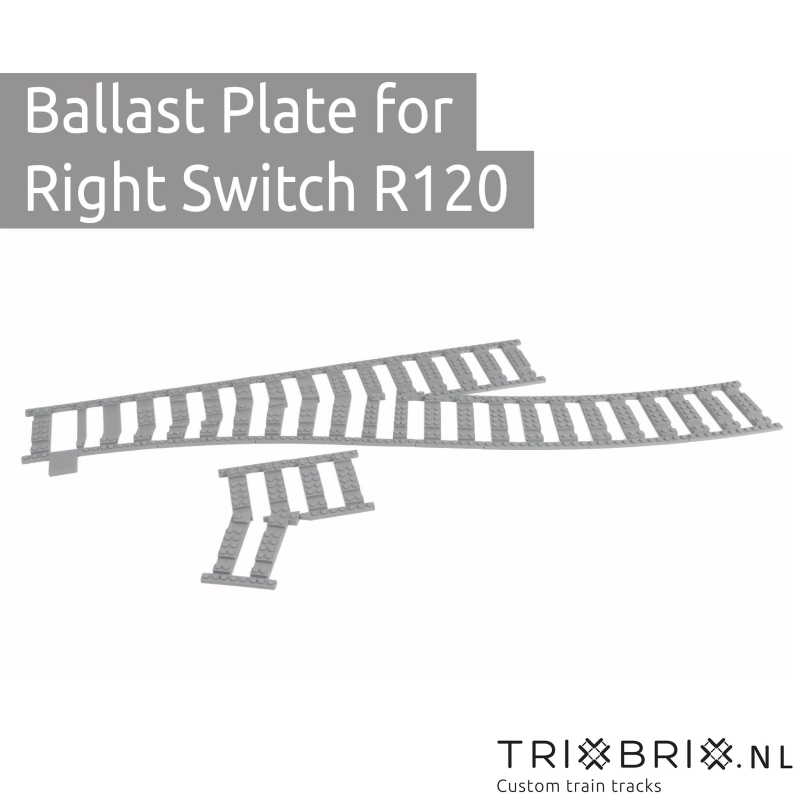 Ballast plaat voor Wissel Rechts R120
