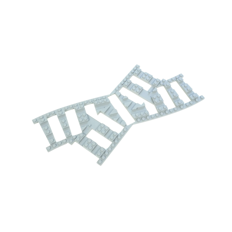 Ballast plaat voor smalspoor kruising C33 Rechts