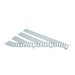 Ballast plaat voor 4 Sporig Rangeerterrein R40 Links
