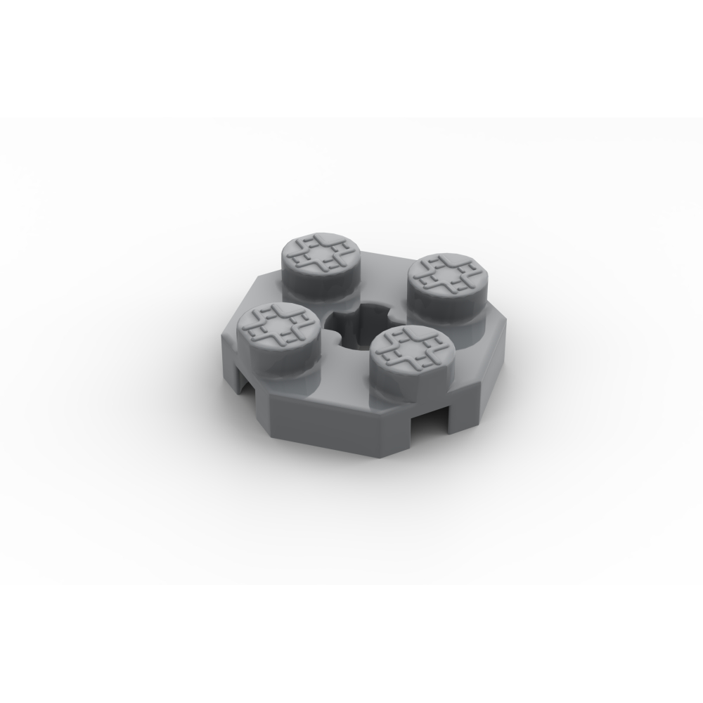 Octagonale 2x2 Plates 100 stuks