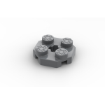 Octagonale 2x2 Plates 100 stuks