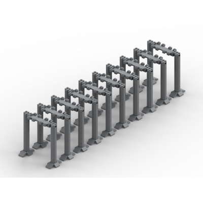 Brug 2.0 Hoogste steunpalen - 10 segmenten Brug 2.0 Hoogste steunpalen - 10 segmenten