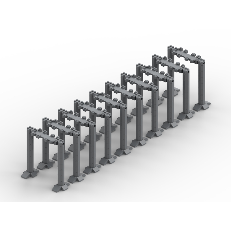 Brug 2.0 Hoogste steunpalen - 10 segmenten