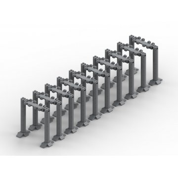 Brug 2.0 Hoogste steunpalen - 10 segmenten