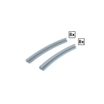 Gebogen Rails R24A + R24D Set 8x + 8x